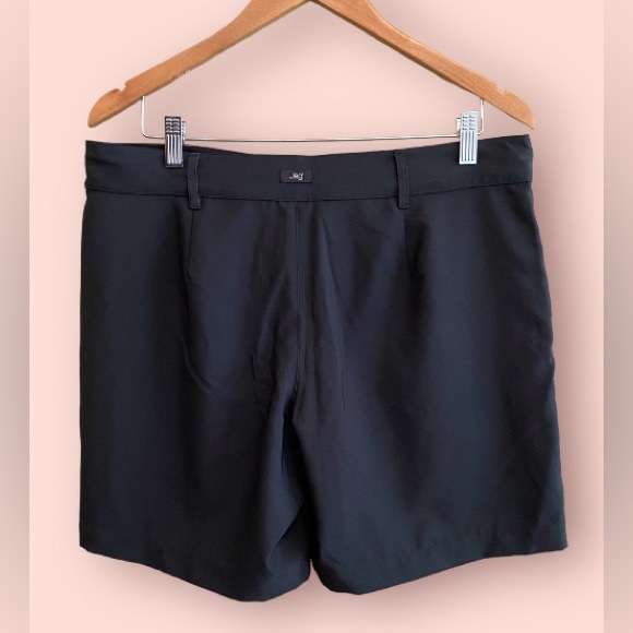 Jag: Black Shorts with Roll Tab - Picture 4 of 17